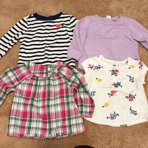 Bundle of 18-24 month old girl tops. Old Navy and Janie and Jack
